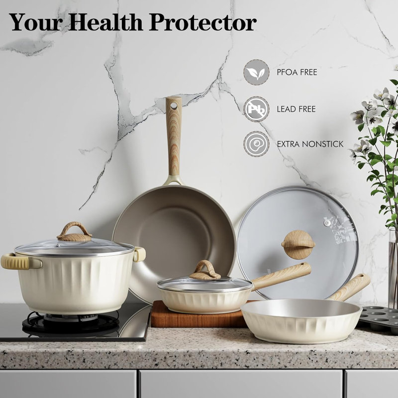 9 - Piece Non-Stick Aluminum Cookware Set