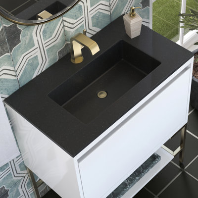 Meuble-lavabo simple l 31,5 po Mantova