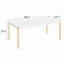 Table de salon rectangulaire