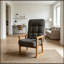 Chaise à dossier réglable avec pieds robustes