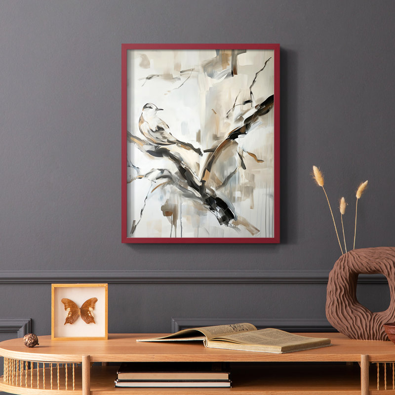 "ANIMALS Series Lxx" par J Paul, Rouge, H 11 po x l 9 po