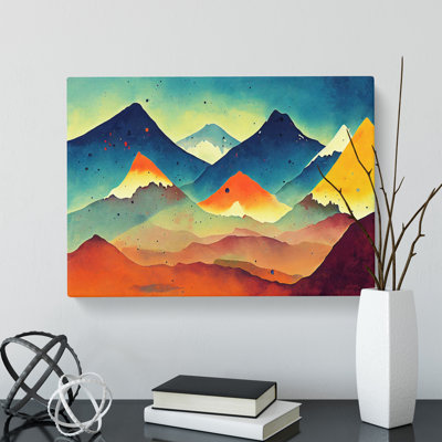 Mountain Splash Vol.3 Abstract - Wrapped Canvas