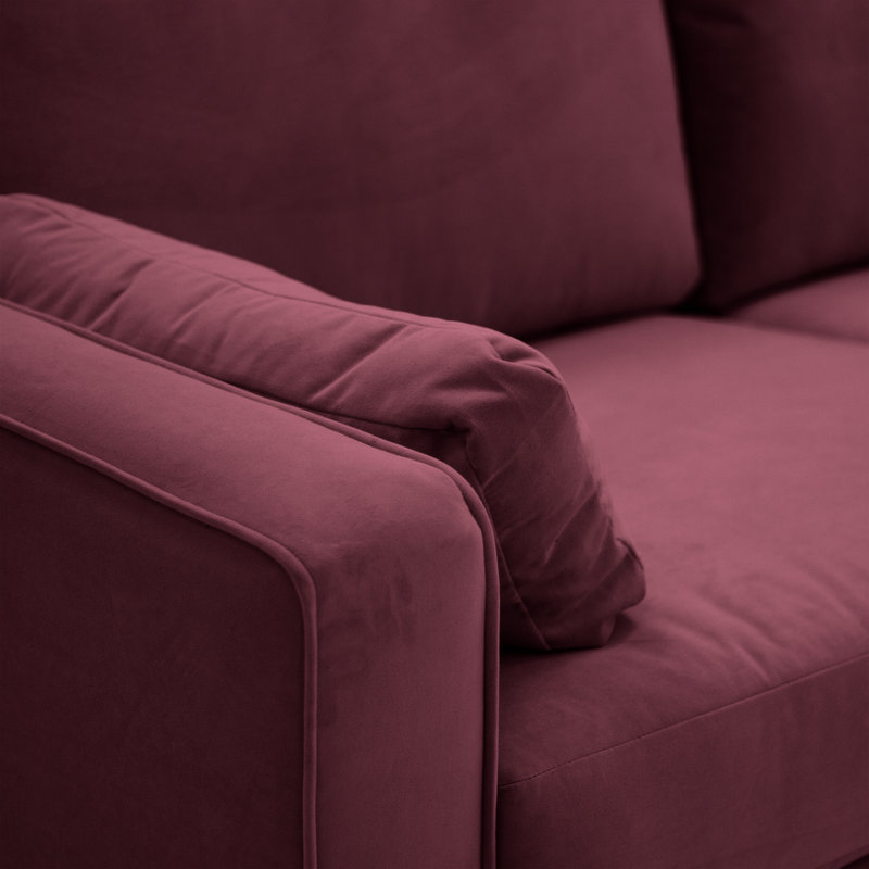 Millerville Velvet Armchair, Aubergine