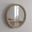 Vivienne Brown Wood Distressed Room Wall Mirror with Beaded Detailing-1072346935-1072346937