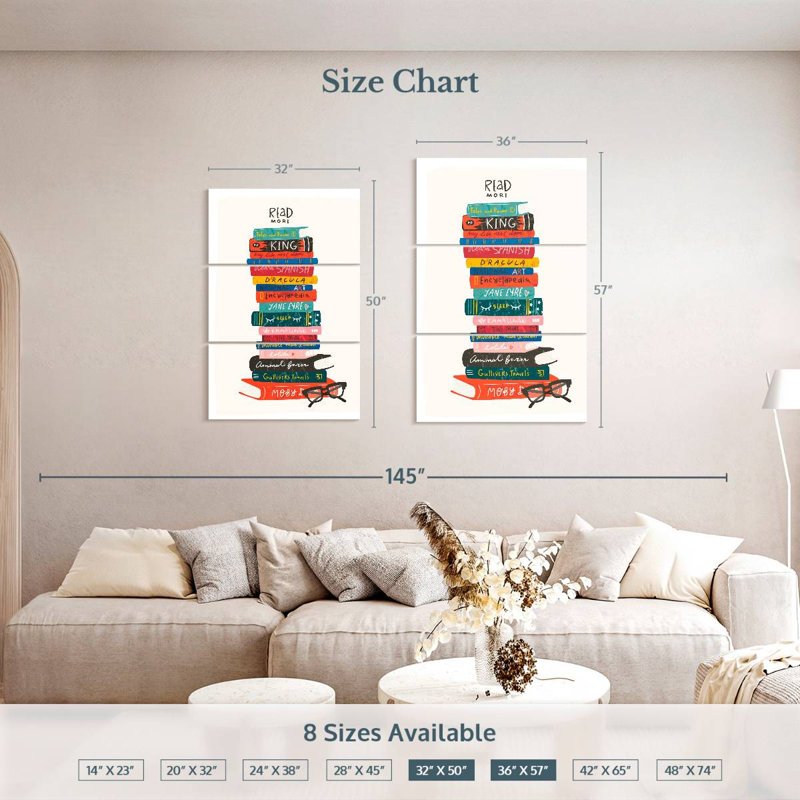 Keiraleigh Read More Book Stack, 50'' H X 32'' W