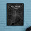 « atlanta city map », reproduction d’impression sur affiche en luxe-31736658