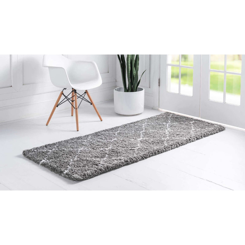 Moroccan Shag Oriental Indoor Rug, Runner 2'7" x 6'