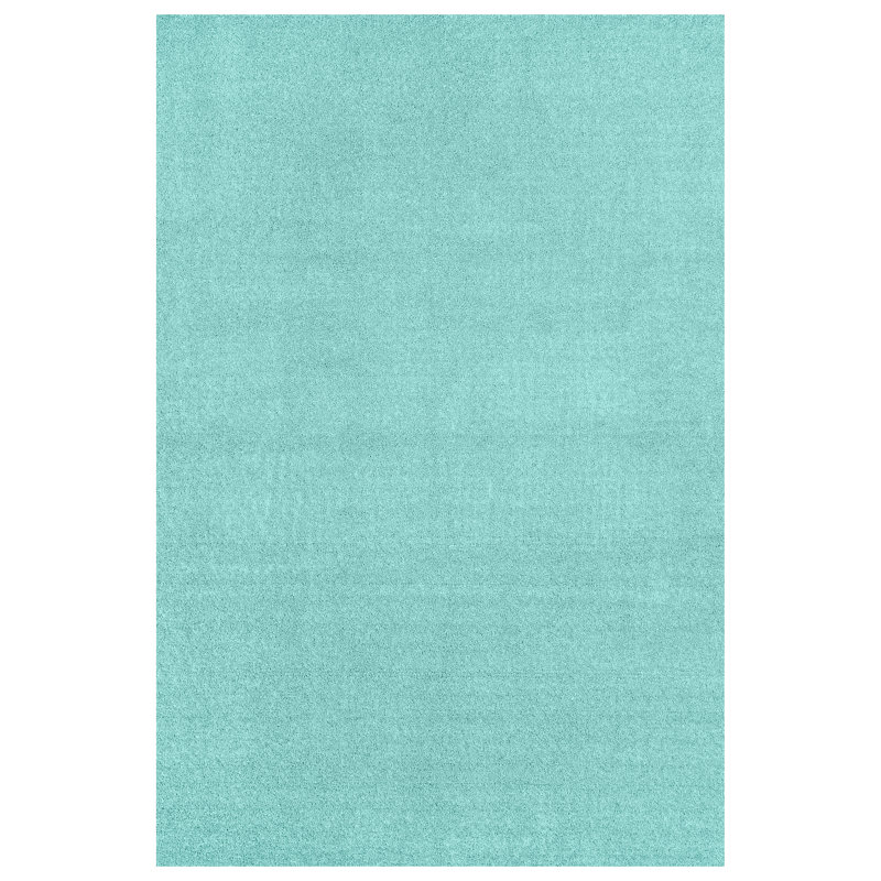 Monarrez Nylon Bath Rug with Non-Slip Backing, Single- 72" L x 48" W, Sea Foam