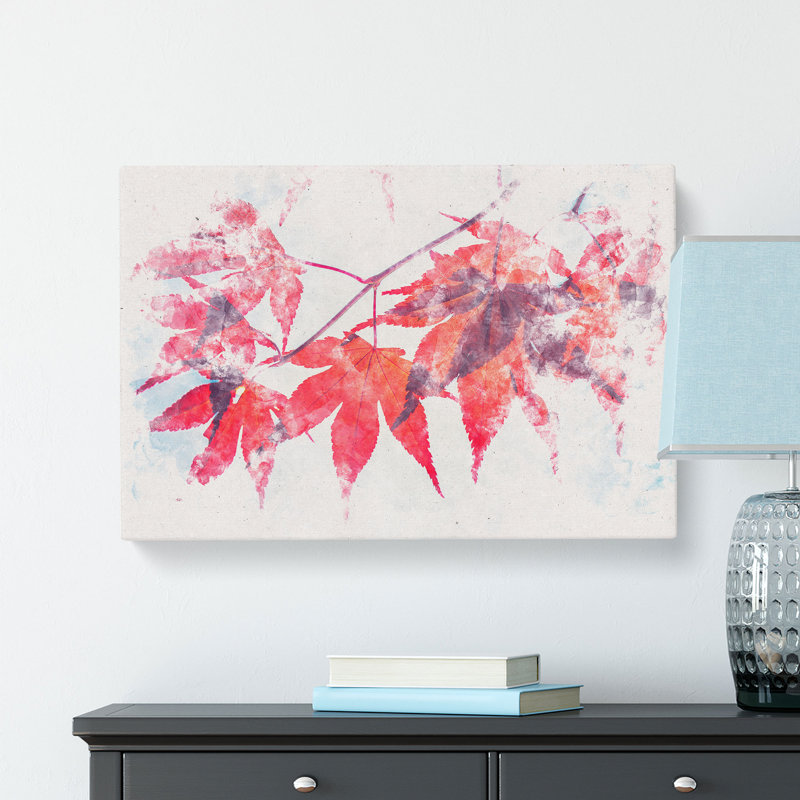 Leaves of a Maple Tree - Wrapped Canvas, 40cm H x 60cm W x 3cm D