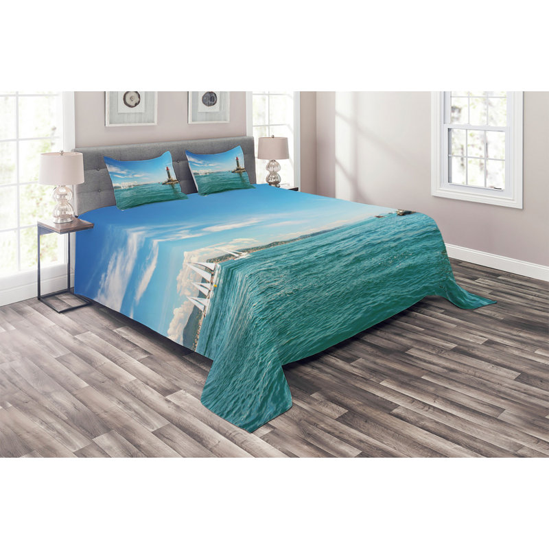 Coastal Polyester Coverlet