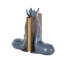 Cole And Grey Metal Dolphin Decorative Bookends With Raised Tails