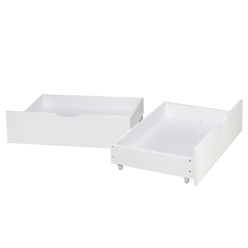 Isaiyah Underbed Storage Drawers, White