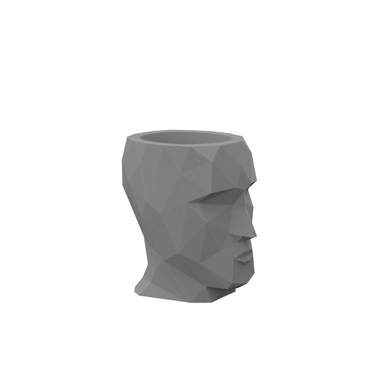 Jardinière Adan, H 16,5 po x l 11,75 po x P 16,25 po, Gris clair