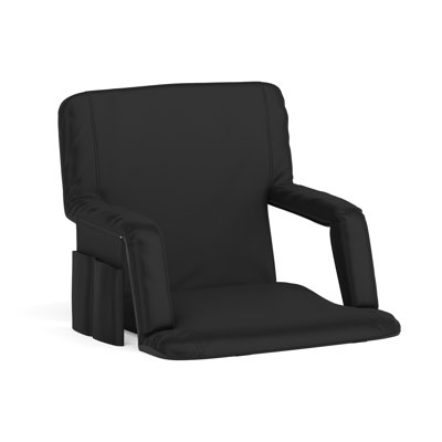 Grasso Reclining Backpack Stadium Chair with Armrests and Storage by Freeport Park
