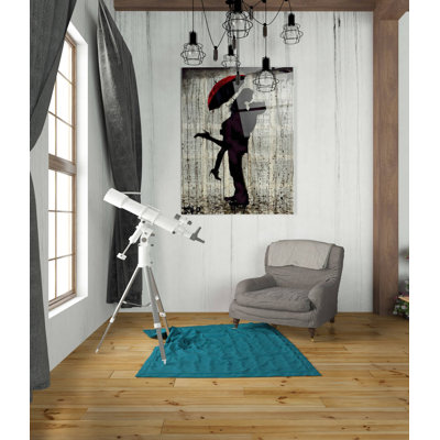 Trinx «Love and Rain» par Loui Jover, art mural en verre acrylique