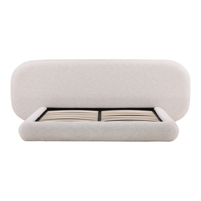 Ringo Upholstered Platform Bed, Kaia Snow, Queen