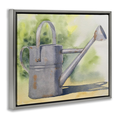 Country Watering Can in Garden Floating Frame, design by Stephanie Fielden