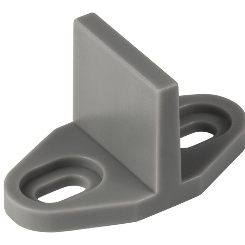 Guide de plancher de grange, style T, Nickel satiné