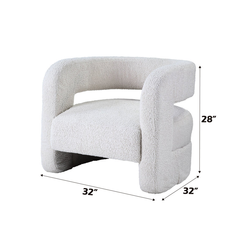 Chaise blanche avec rembourrage en mousse - offre un fauteuil de confort supérieur pour une assise confortable qui répond à vos besoins quotidiens