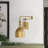 Seraphine 1 - Light Dimmable Swing Armed Sconce in Natural Brass-1909112957