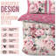 Blossom Pattern Duvet Cover Set with Pillowcases - Polycotton Fabric Bedding - Single Double King Machine Washable-119697489