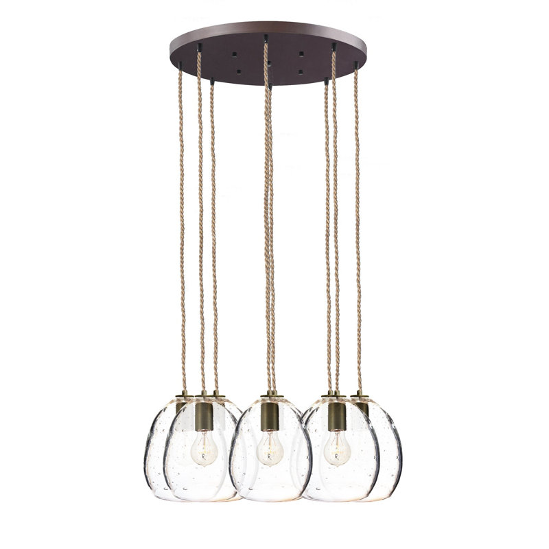 Orb 8 - Light Chandelier, Bronze, 24" H x 24" W x 24" D