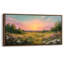 «Extra Large Sunset Wildflower Meadow Landscape», reproduction d'art sur toile encadrée-126604732-126604730