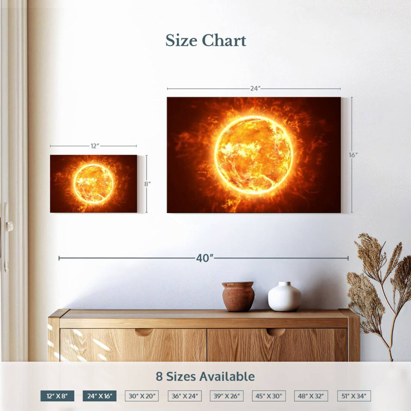 Oberle Scorching Sun, 16" H x 24" W