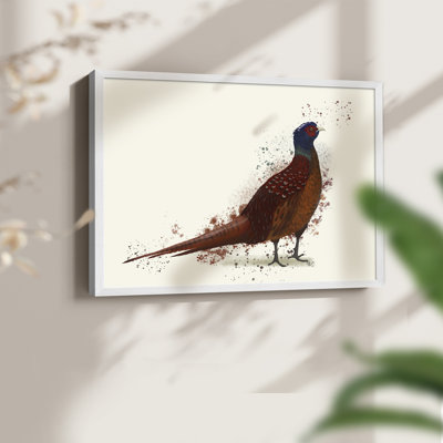 Pheasant Splash 4 - Reproduction encadrée - Restickable