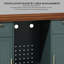 Mini armoire à réfrigérateur cannelée avec centrale électrique et porte-verres à pied - Buffet haut de 38,8 po avec tiroir de rangement, armoire de bar pour le salon-774330894