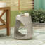 Table d'appoint creuse, texture semblable au bois-1739057142