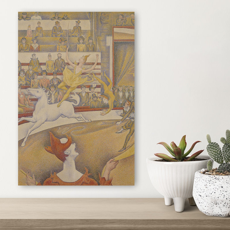 Le Cirque, 1891 - Affiche murale abstraite contemporaine représentant un cheval, H 18 po x l 12 po