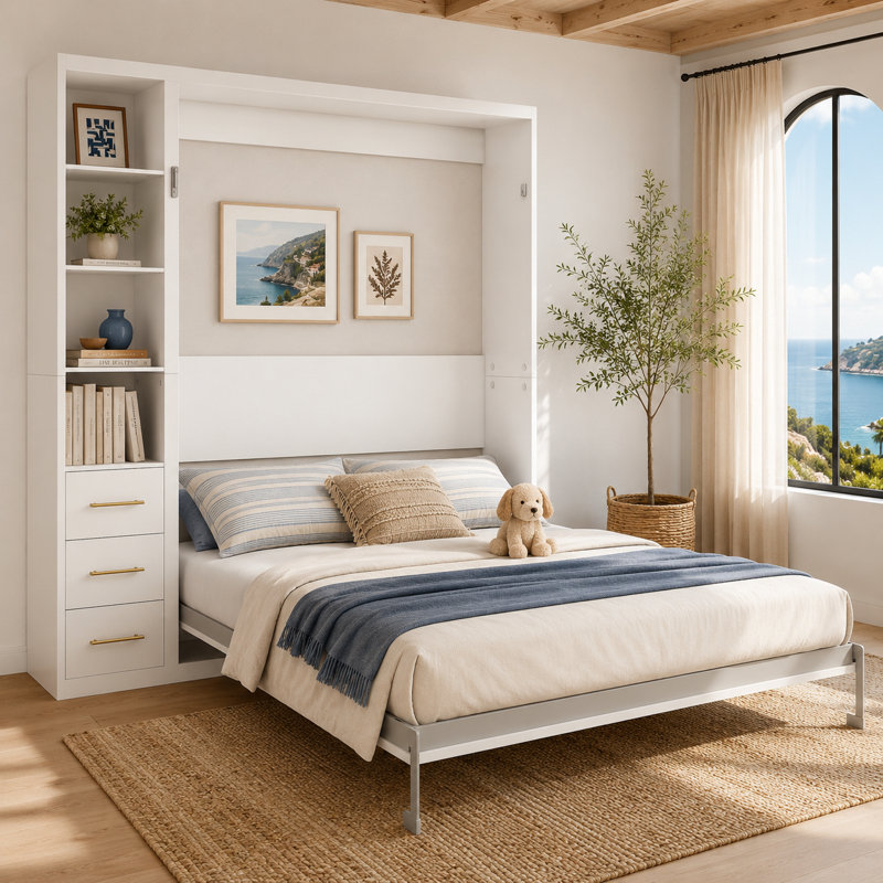 Système de lit escamotable vertical Mabe, Blanc