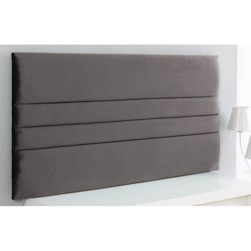 Schmidt Upholstered Headboard, Single (3'), Grey