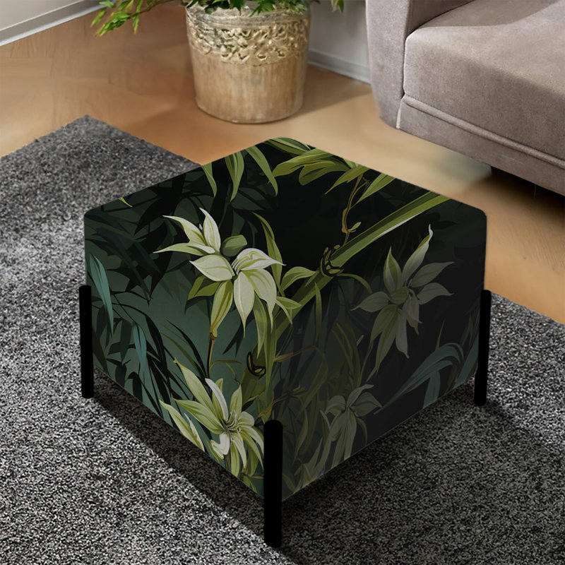 Bamboo Bliss - Repose-pieds carré oriental