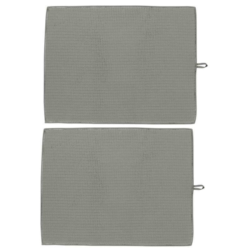 Paquet de 2 tapis de séchage Jumbo, Noir