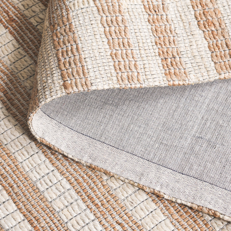 Natural Fiber 561 Jacquard Performance Striped Rug, Rectangle 5' x 8'
