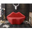 Causeuse rembourrée en cuir 59 po Kiss-1587390130
