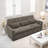 2-in-1 Three-seater Sofa With A Sofa Bed And A Reversible Recliner, Curved Armrests With Tufted Detailing And Usb Charging Ports-1968552675