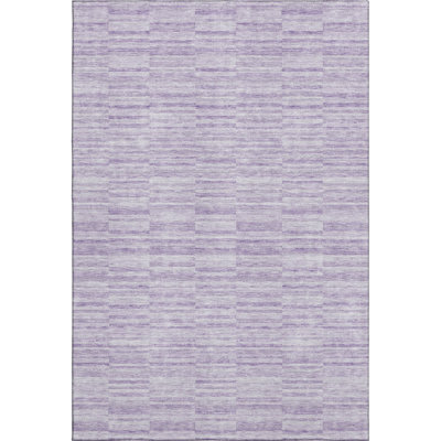 Premium Machine Washable Prisco Plum Rug