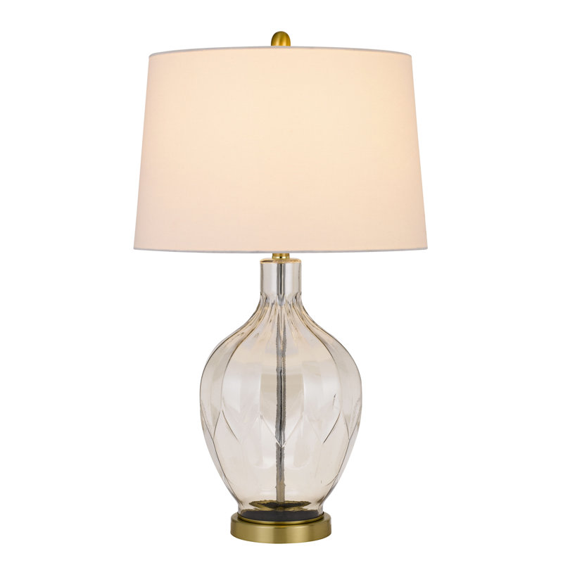 Lampe de table 29,5 "transparente / laiton