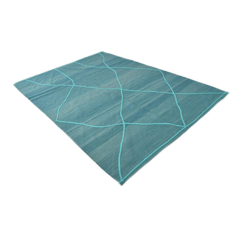 Tapis turquoise 7 x 10 Petrella