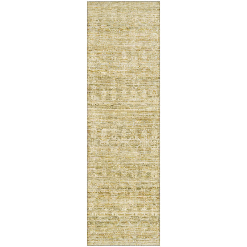 Premium Machine Washable Lubbers AMF1746 Stripe Rug, Runner 2'3" x 7'6"