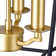 Golfe 3 - Light Satin Gold & Black Lantern Pendant
