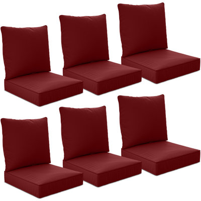 24" X 24" X 6" Outdoor Deep Seat Cushions Set - 6