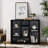 Open Wooden Open Shelf Bookcase, Freestanding Display Storage Cabinet With 7 Cube Storage Spaces, Floor Standing Bookshelf, Entryway, Living Room Storage Cabinet