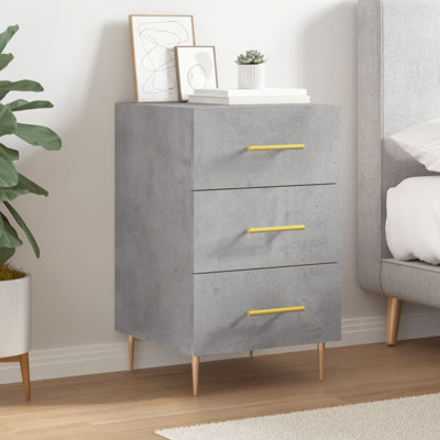 Jariel 40cm W Iron Bedside Table