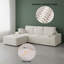 103.5-inch Cloud-style Sectional Sofa With L-shaped Recliner-2065856435