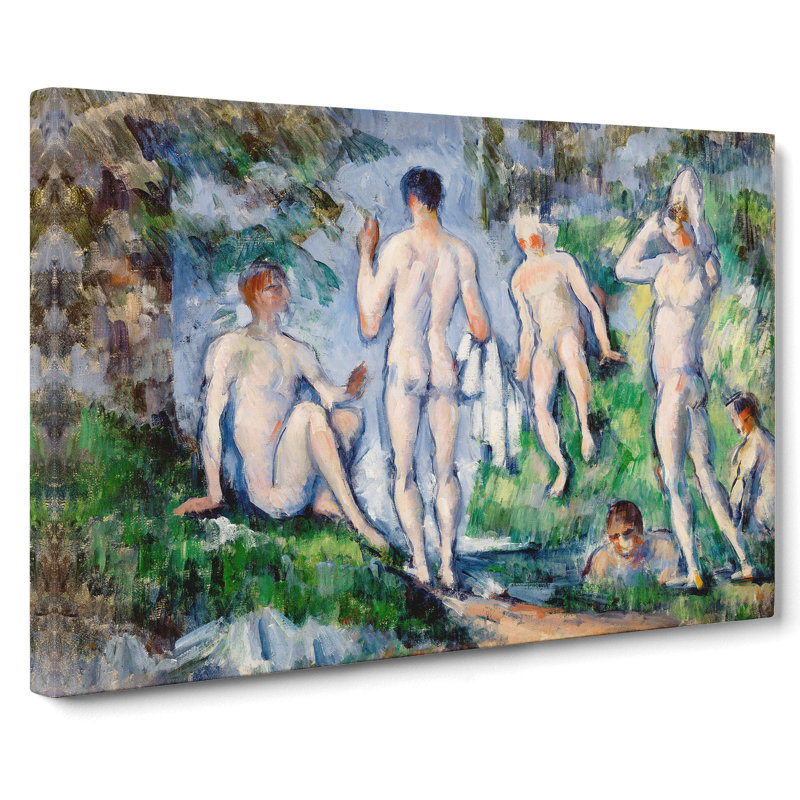 Bathers Vol.5 by Paul Cezanne - Wrapped Canvas, 35cm H x 50cm W x 3cm D