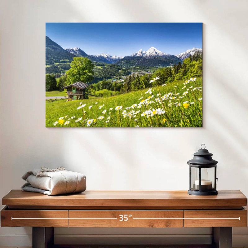 Alpes bavaroises idylliques, 16" H x 24" W